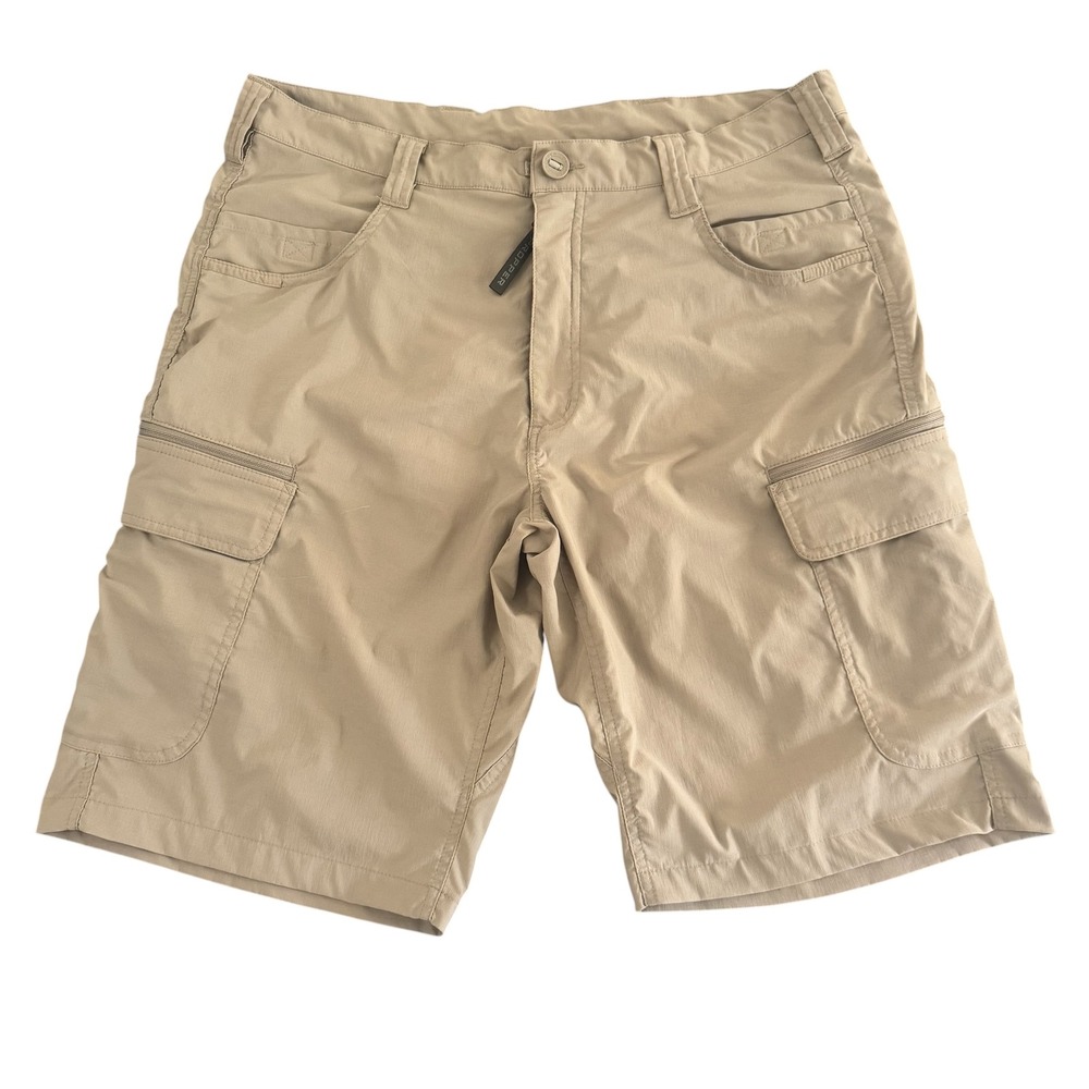 Propper 36x11 Khaki Tan Tactical Ripstop Nylon Stretch Mens Cargo Shorts F5264